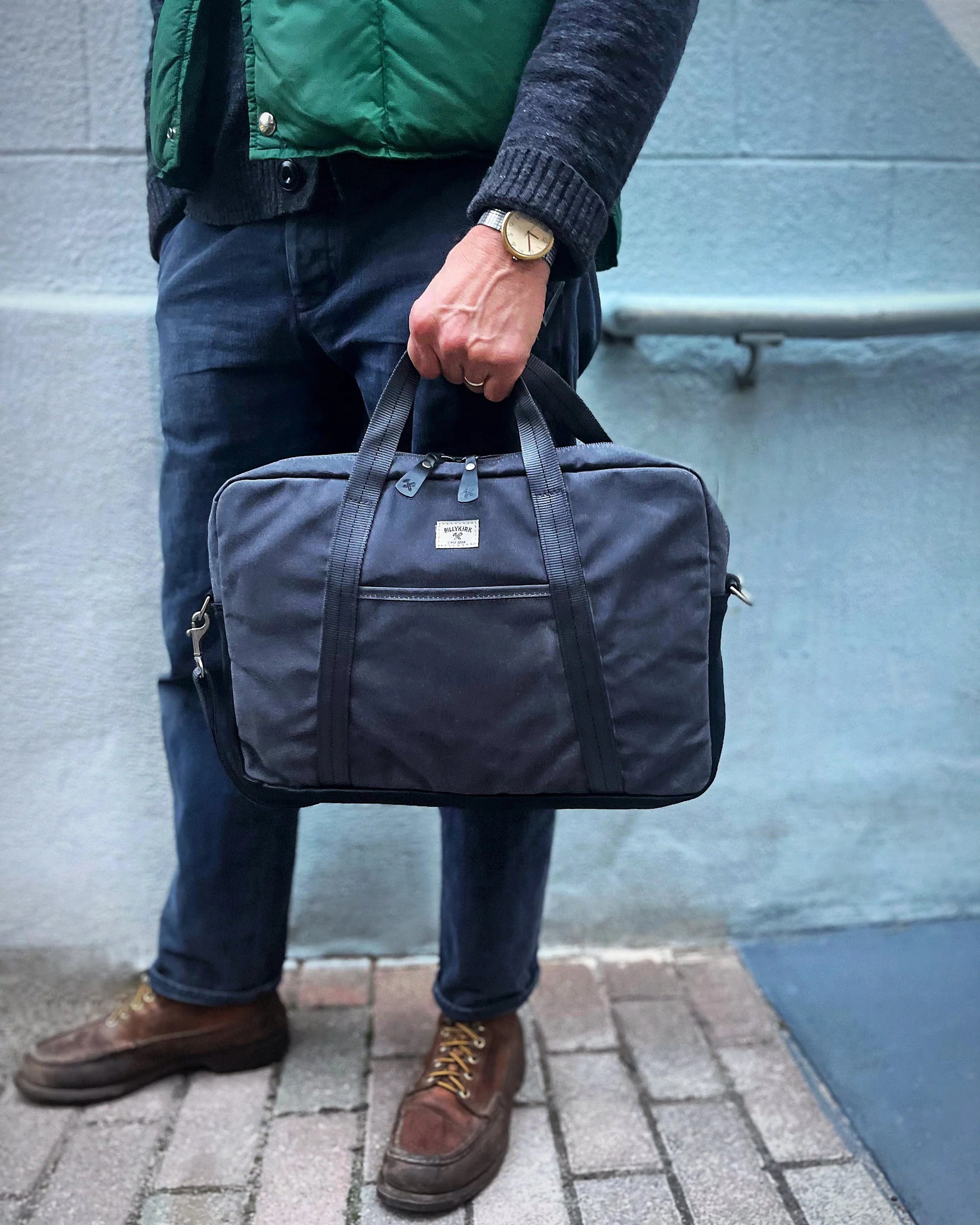 No. 508 Standard Issue Slim Briefcase, Navy
