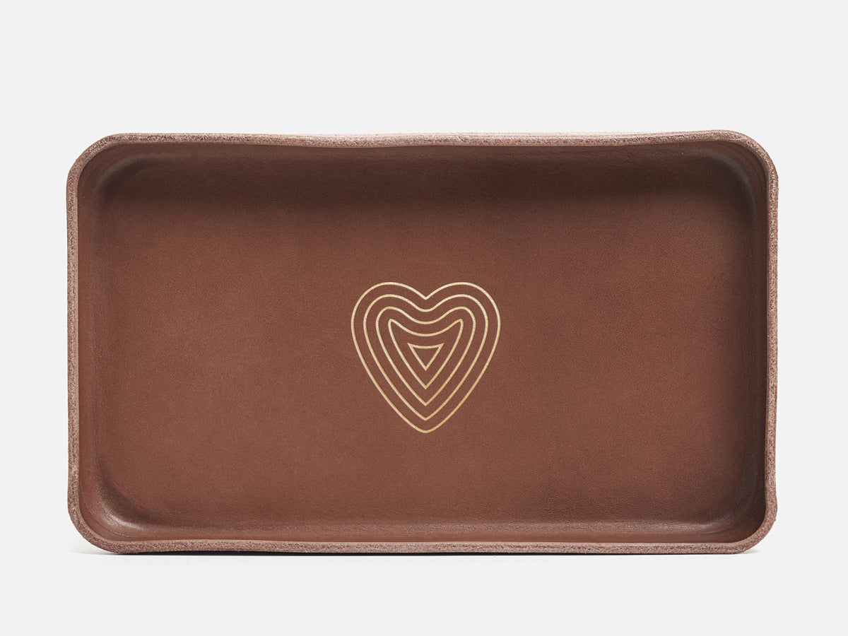 No. 309 Leather Valet Trays, Brown