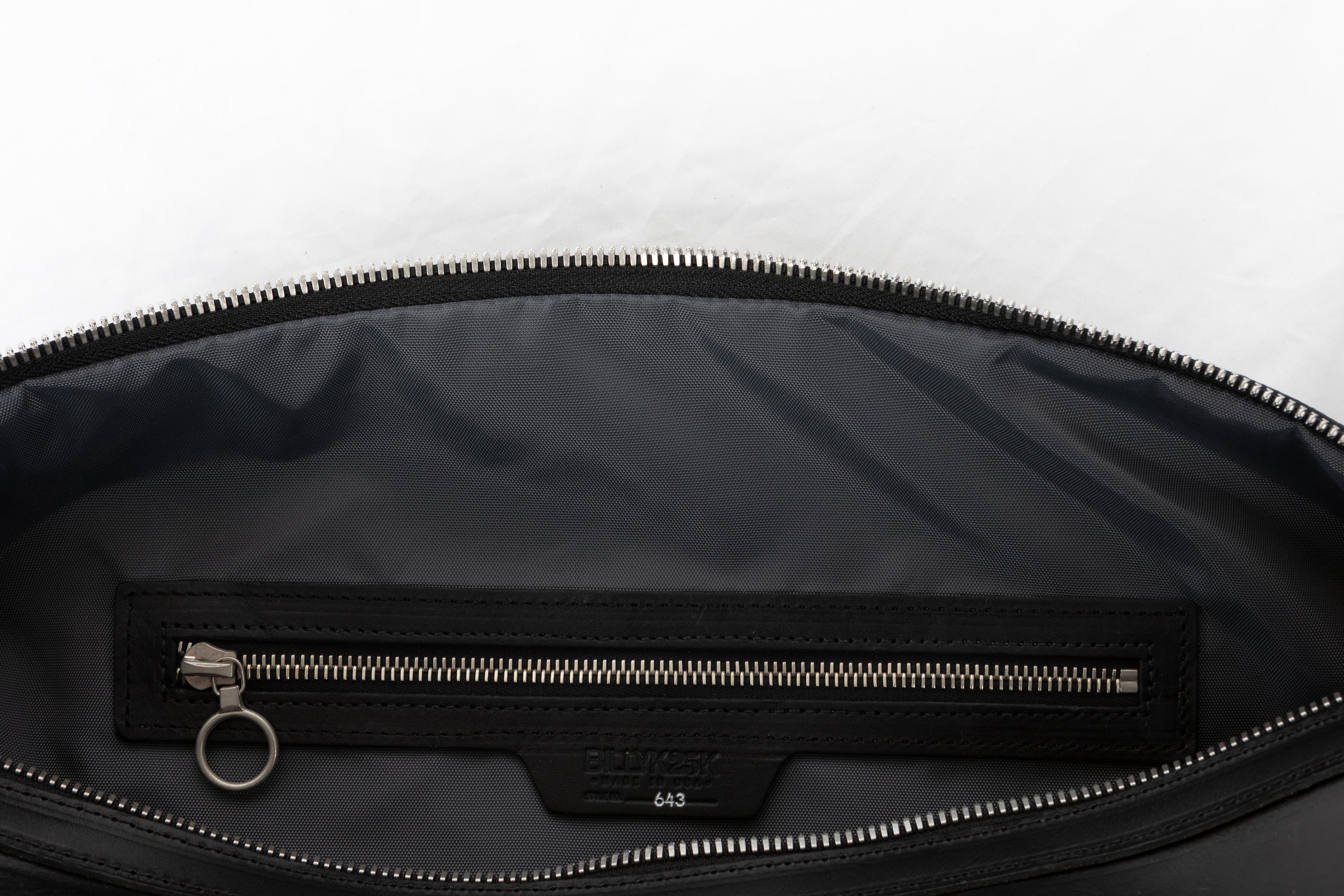 No. 643 Large Carryall, Black Leather