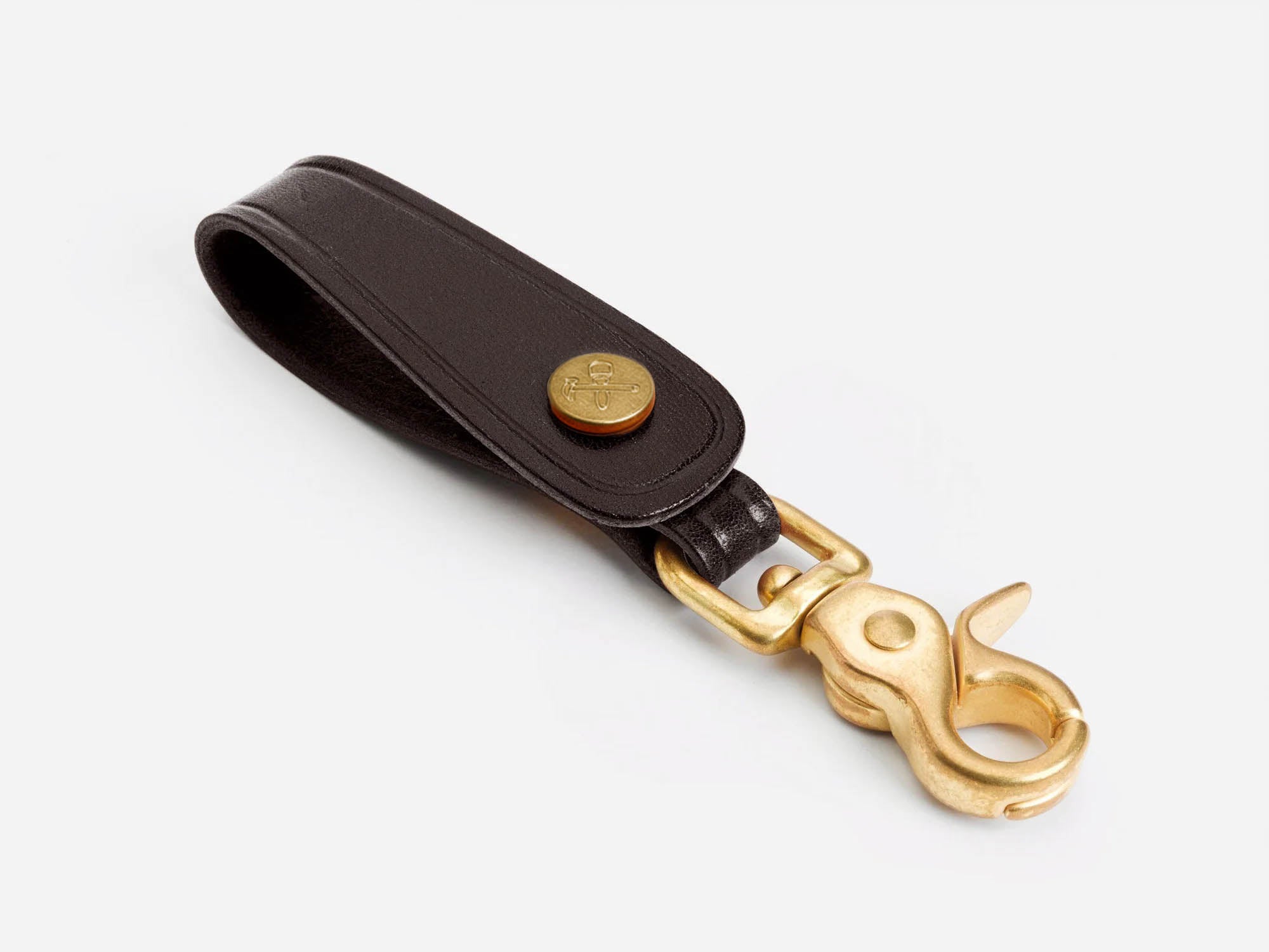 No. 240 Trucker Key Fob, Dark Brown