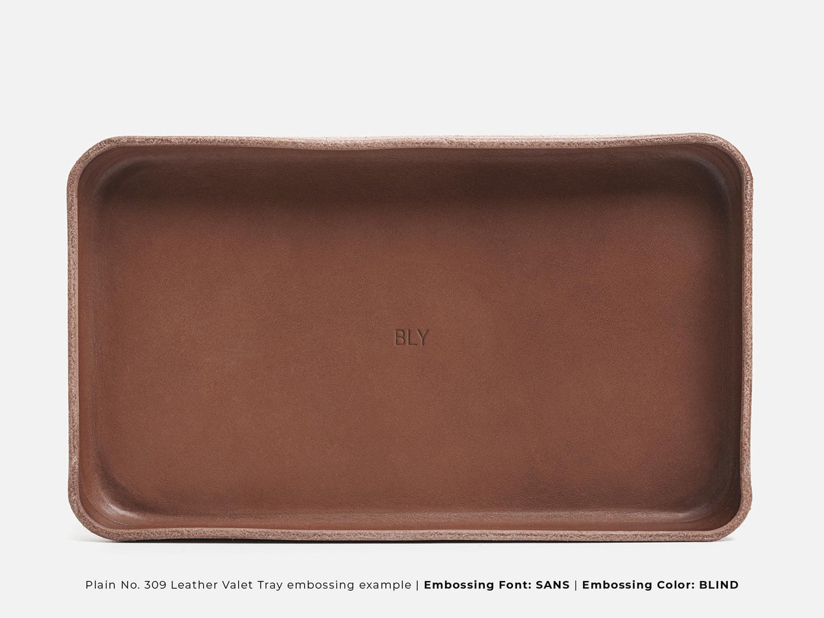 No. 309 Leather Valet Trays, Brown