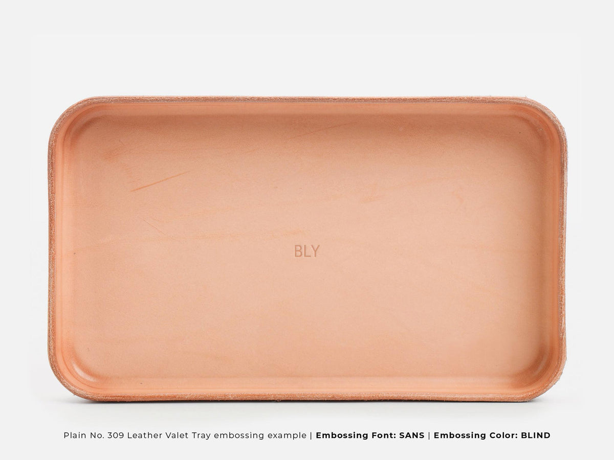 No. 309 Leather Valet Trays, Natural