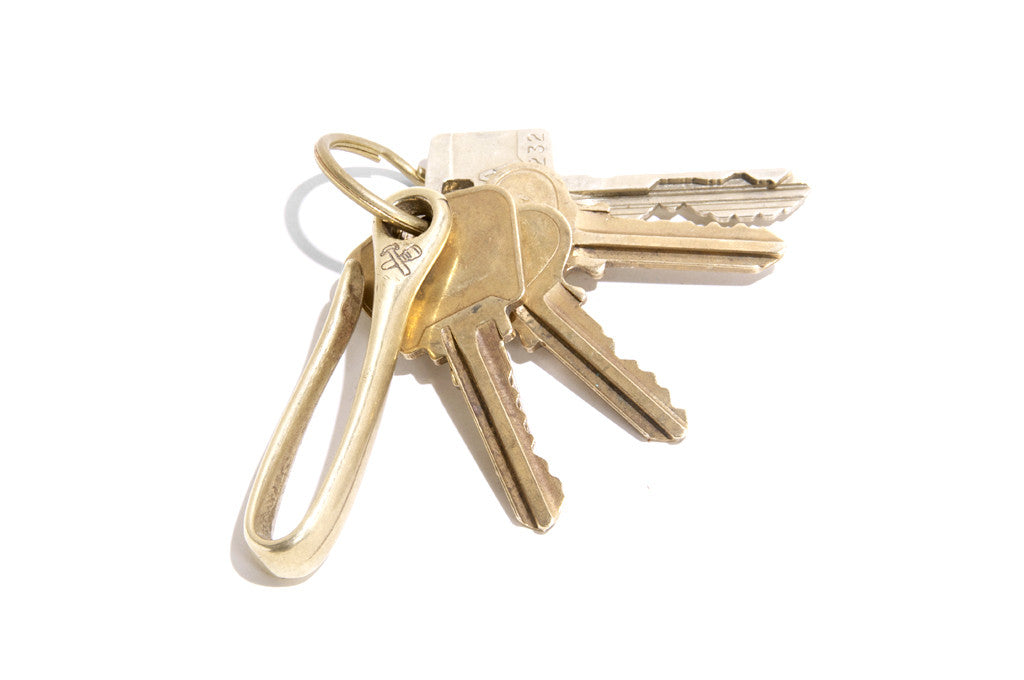 No. 423 Fish Hook Key Holder, Brass