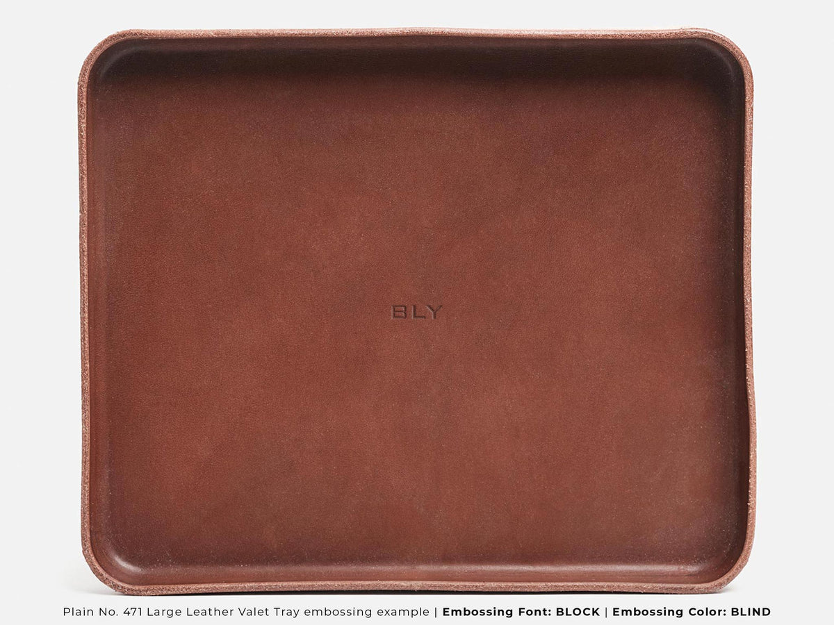 No. 471 Large Leather Valet Trays