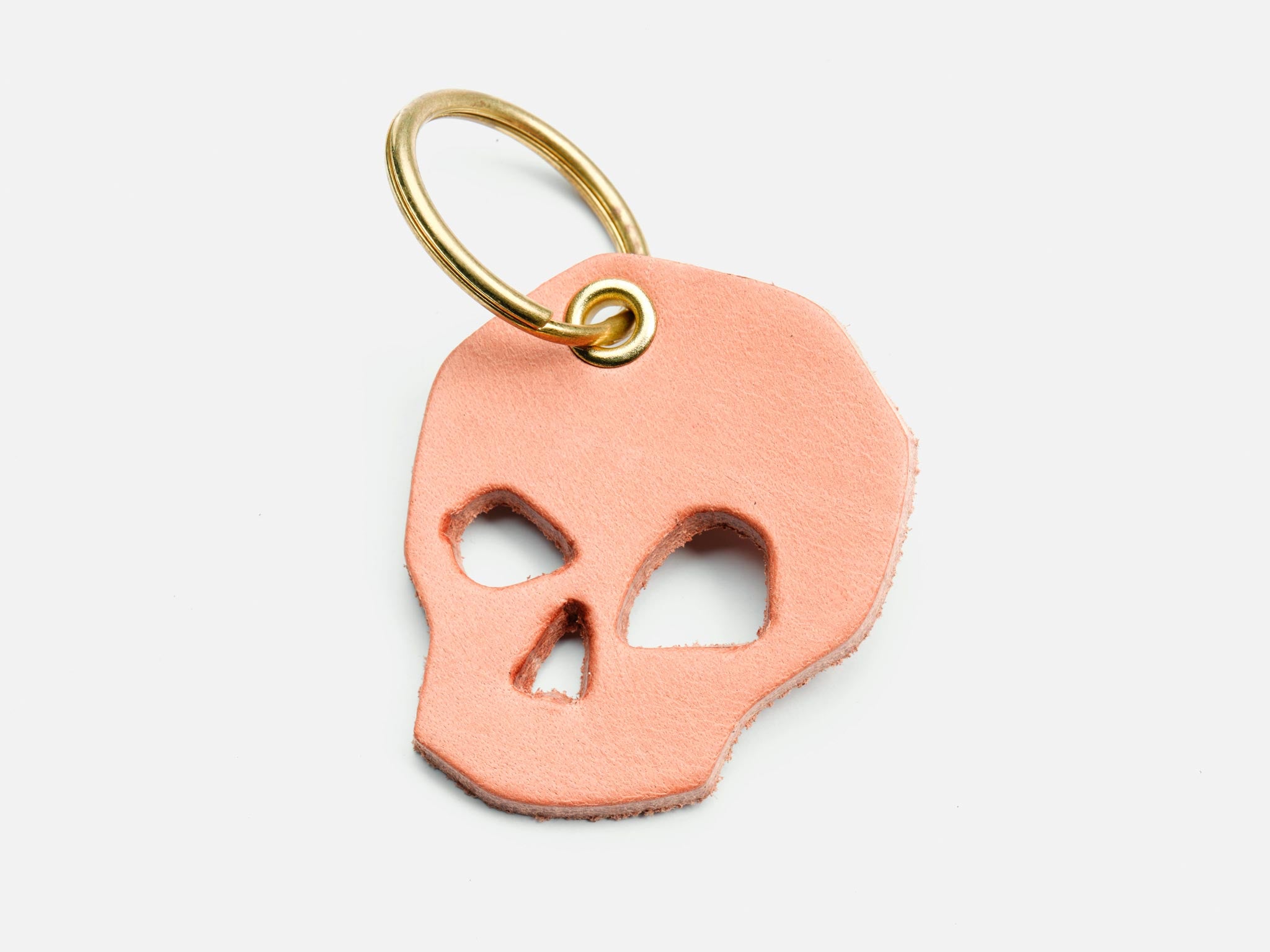 No. 519 Skull Keychain, Natural