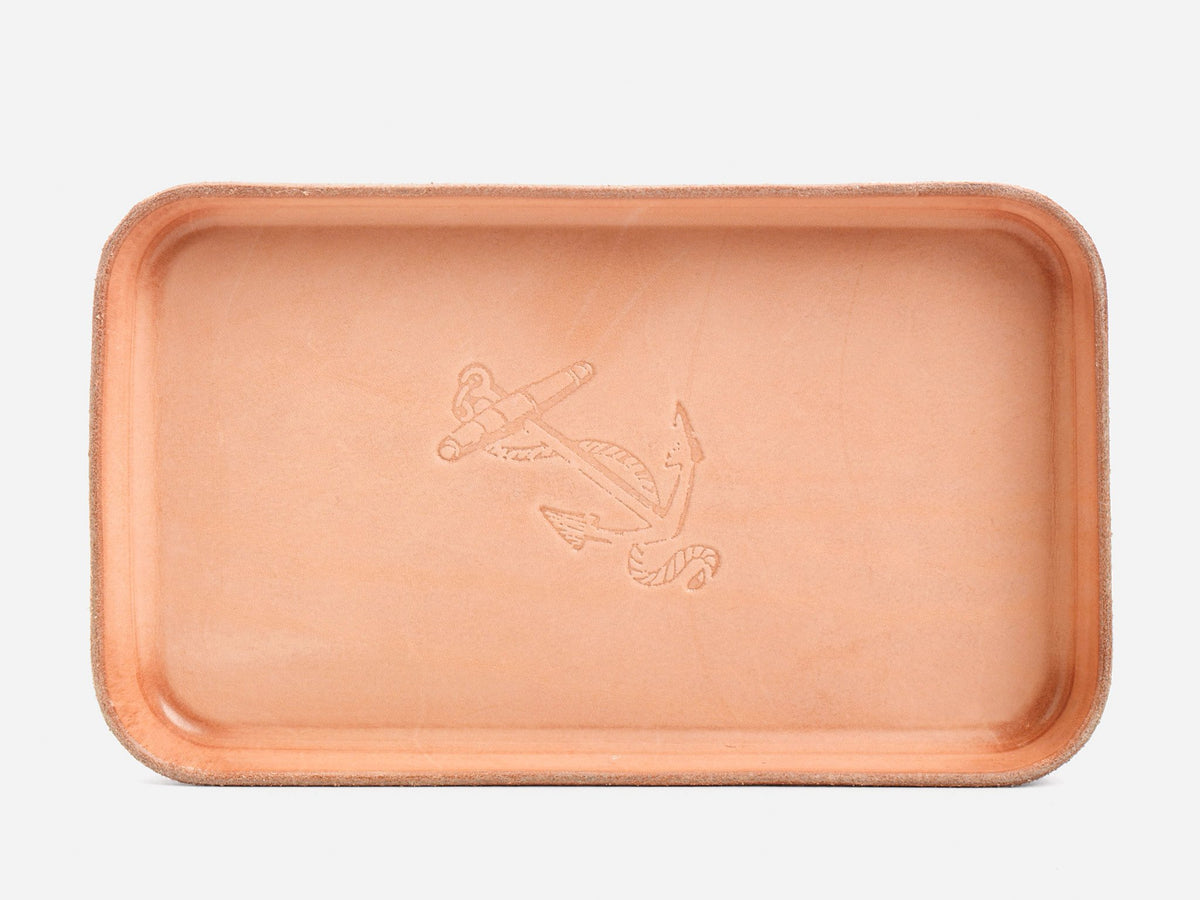 No. 309 Leather Valet Trays, Natural