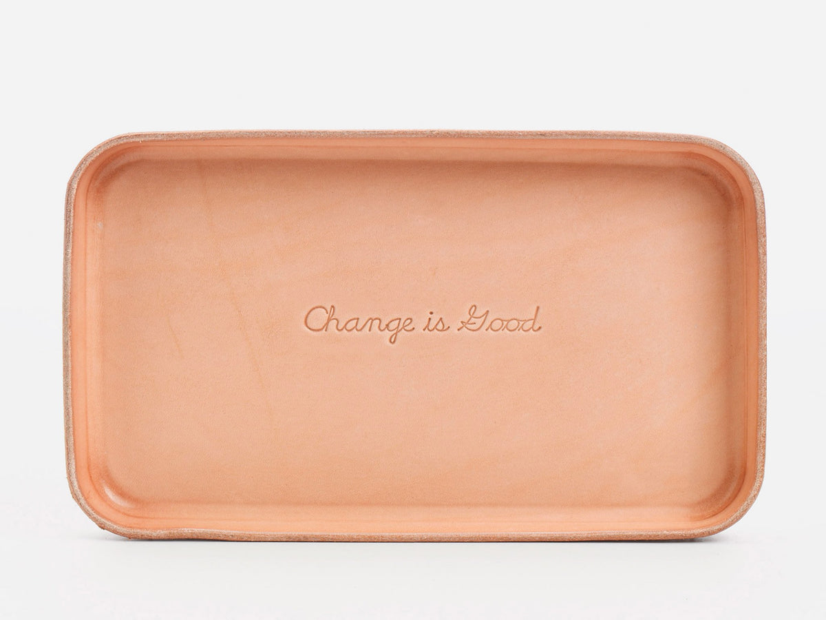 No. 309 Leather Valet Trays, Natural